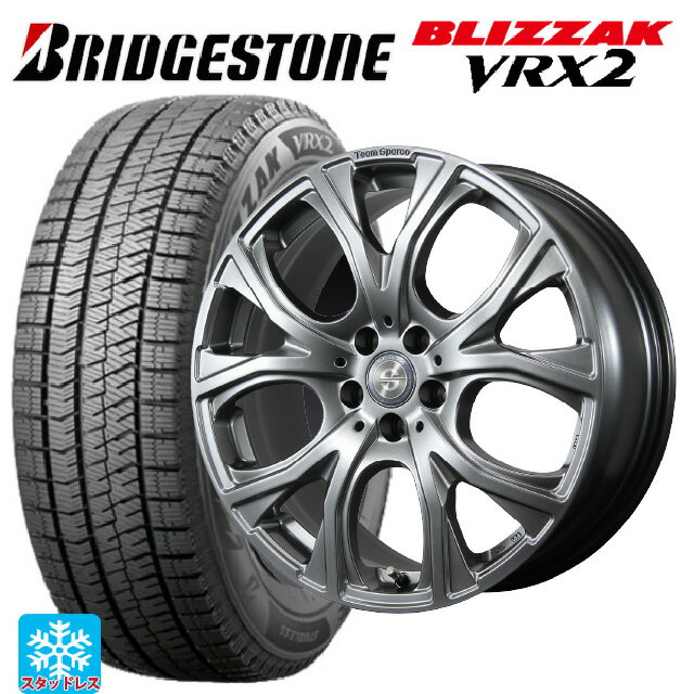 【6/15〜16限定 全品P5倍＆クーポン】ミニ カントリーマン(U25)用 225/55R18 98Q ブリヂストン ブリザック VRX2 正規品 トピー チームスパルコ ヴェネージュ H/MG 新品スタッドレスタイヤホイール 4本セット