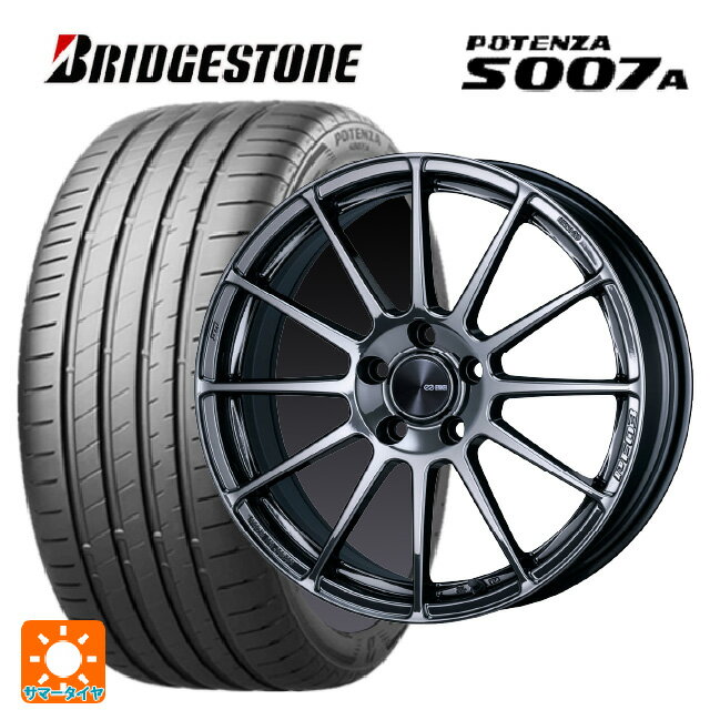 225/40R18 92Y XL ブリヂストン ポテンザ S007A 正規品 エンケイ パフォーマンスライン PF03 SBK 18-7.5J 国産車用 サマータイヤホイール4本セット