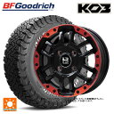 トヨタ ハイラックス(120系)用 265/70R17 118/115S BFグッドリッチ オールテレーン TA KO3 ホワイトレター 正規品 # ビックウェイ ビーラグナス エフアールディー マットブラックリムレッド 新品サマータイヤホイール 4本セット(2)