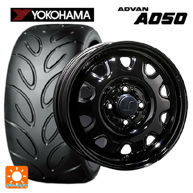 【6/22 20時〜 全品P5倍＆クーポン】165/55R14 72V ヨコハマ アドバン A050 コンパウンド M 正規品 トピー M73 ブラック（スチール） 14-4.5J 国産車用 サマータイヤホイール4本セット