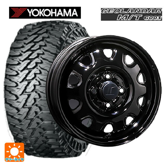 スズキ ハスラー(MR52/92S)用 165/65R14 81/78Q ヨコハマ ジオランダー M/T G003 正規品 トピー M73 ブラック（スチール） 新品サマータイヤホイール 4本セット