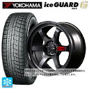 165/55R15 75Q ヨコハマ アイスガード6(IG60) # エムアイディー MIDレーシング R06 クリスタルブラック 15-5J 国産車用 スタッドレスタイヤホイール4本セット