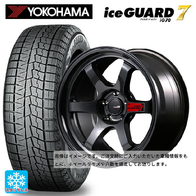 2024年製 185/65R15 88Q ヨコハマ アイスガード7(IG70) エムアイディー MIDレーシング R06 クリスタルブラック 15-7J 国産車用 スタッドレスタイヤホイール4本セット