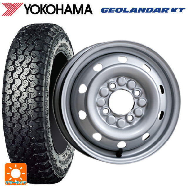 145/80R12 80/78N ヨコハマ ジオランダー KT Y828C 正規品 トピー M74 グレー（スチール） 12-3.5J 国産車用 サマータイヤホイール4本セット