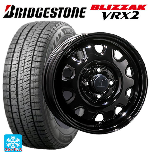 【6/15〜16限定 全品P5倍＆クーポン】165/55R14 72Q ブリヂストン ブリザック VRX2 正規品 トピー M73 ブラック（スチール） 14-4.5J 国産車用 スタッドレスタイヤホイール4本セット
