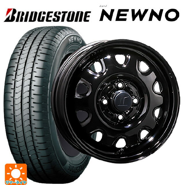 165/55R14 72V ブリヂストン ニューノ 正規品 # トピー M73 ブラック（スチール） 14-4.5J 国産車用 サマータイヤホイール4本セット