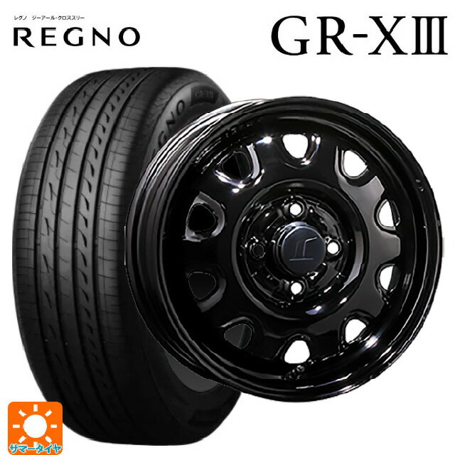 【6/22 20時〜 全品P5倍＆クーポン】155/65R14 75H ブリヂストン レグノ GR-X3 正規品 # トピー M73 ブラック（スチール） 14-4.5J 国産車用 サマータイヤホイール4本セット
