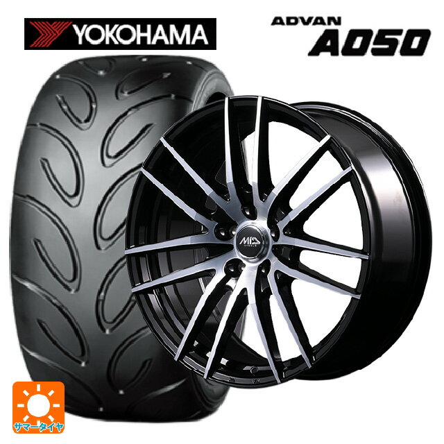 225/40R18 88W ヨコハマ アドバン A050 コンパウンド M 正規品 エムアイディー MIDホイール RX14 ブラックポリッシュ 18-8J 国産車用 サマータイヤホイール4本セット