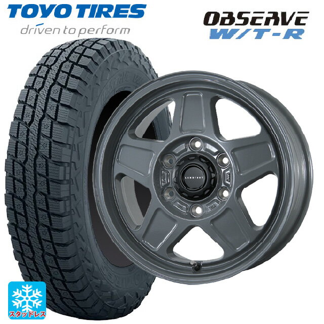 215/65R16 109/107Q トーヨー オブザーブ W/T-R トピー ランドフット GWD GRAY 16-6.5J 国産車用 スタッドレスタイヤホイール4本セット