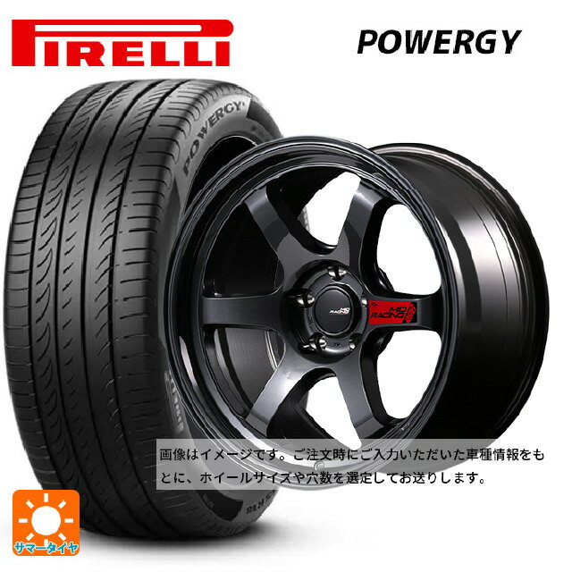 【6/15〜16限定 全品P5倍＆クーポン】185/60R15 84H ピレリ パワジー 正規品 エムアイディー MIDレーシング R06 クリスタルブラック 15-7J 国産車用 サマータイヤホイール4本セット