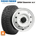 145/80R12 80/78N トーヨー オープンカントリー RT ブラックレター トピー M74 ホワイト(スチール) 12-3.5J 国産車用 サマータイヤホイール4本セット