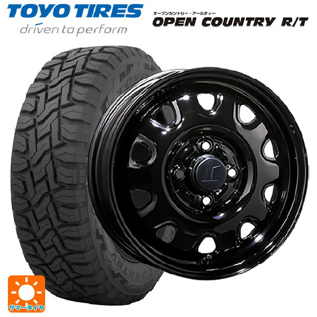 155/65R14 75Q トーヨー オープンカントリー RT ブラックレター トピー M73 ブラック（スチール） 14-4.5J 国産車用 サマータイヤホイール4本セット