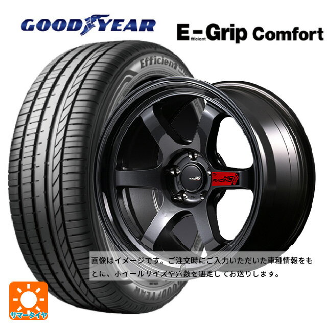 【6/15〜16限定 全品P5倍＆クーポン】165/50R15 73V グッドイヤー エフィシェントグリップ コンフォート エムアイディー MIDレーシング R06 クリスタルブラック 15-5J 国産車用 サマータイヤホイール4本セット