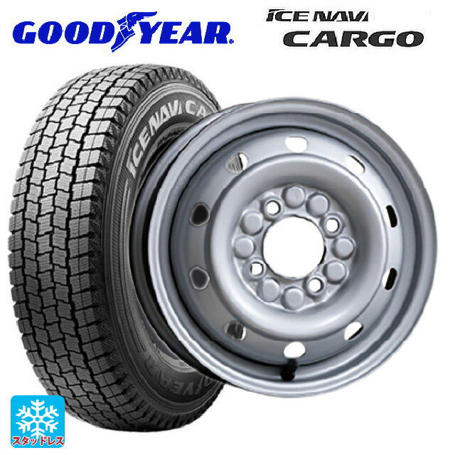 【5/27 1:59迄 最大3万円OFFクーポン】145/80R12 80/78N グッドイヤー アイスナビ カーゴ トピー M74 グレー（スチール） 12-3.5J 国産車用 スタッドレスタイヤホイール4本セット