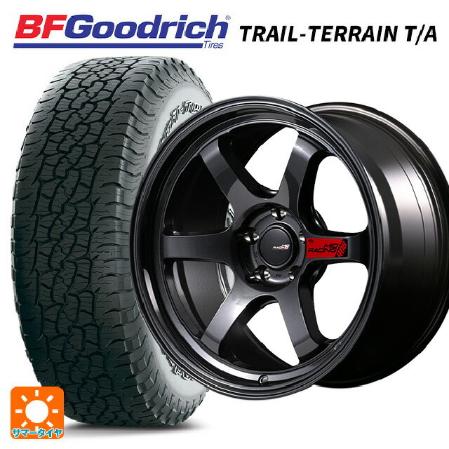 225/65R17 102T BFグッドリッチ トレイルテレーン T/A ホワイトレター 正規品 エムアイディー MIDレーシング R06 クリスタルブラック 17-7.5J 国産車用 サマータイヤホイール4本セット