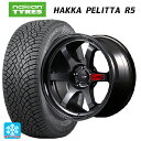 225/45R18 95T XL ノキアン ハッカペリッタR5 エムアイディー MIDレーシング R06 # クリスタルブラック 18-7.5J 国産車用 スタッドレスタイヤホイール4本セット