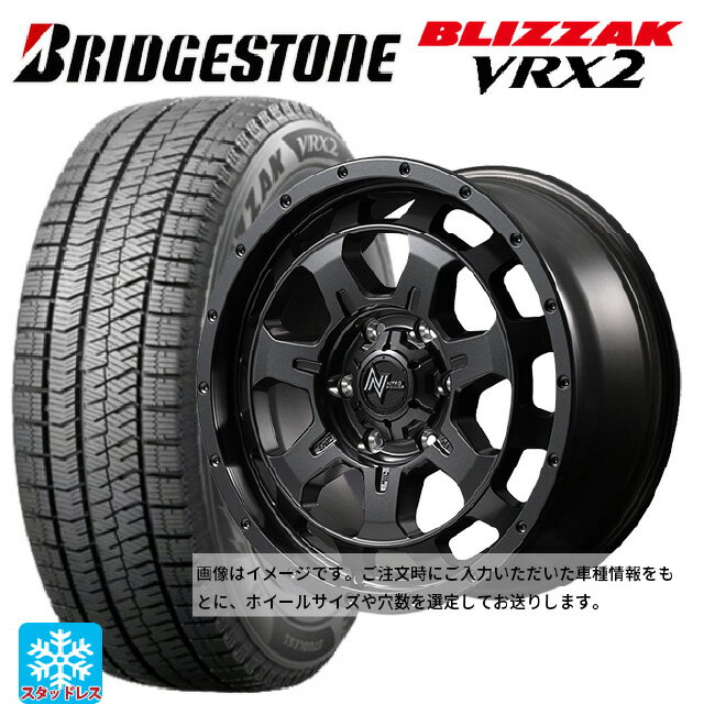 【6/15〜16限定 全品P5倍＆クーポン】165/55R15 75Q ブリヂストン ブリザック VRX2 正規品 エムアイディー ナイトロパワー M7 ファランクス バレルブラック 15-4.5J 国産車用 スタッドレスタイヤホイール4本セット