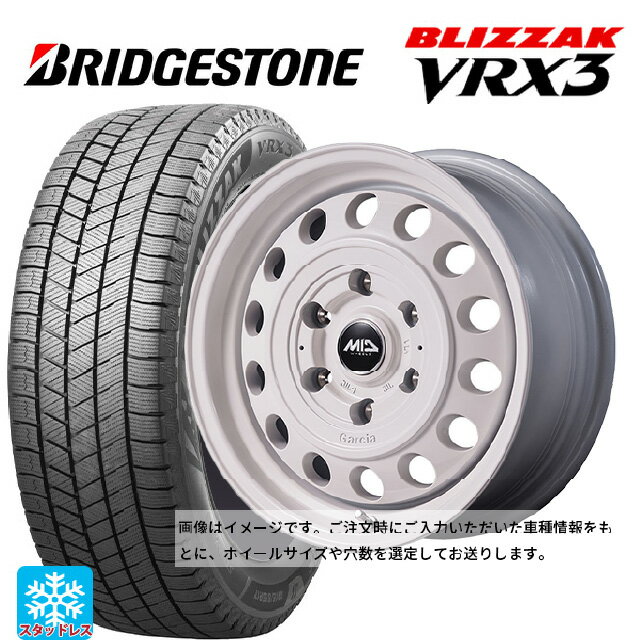 【6/11 1:59迄 全品ポイント5倍】165/50R15 73Q ブリヂストン ブリザック VRX3 正規品 # エムアイディー ガルシア シスコ タイプ2 オールドイングリッシュホワイト 15-4.5J 国産車用 スタッドレスタイヤホイール4本セット