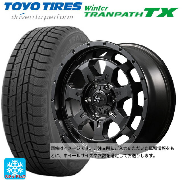【6/15〜16限定 全品P5倍＆クーポン】165/55R15 75Q トーヨー ウインタートランパス TX エムアイディー ナイトロパワー M7 ファランクス バレルブラック 15-4.5J 国産車用 スタッドレスタイヤホイール4本セット