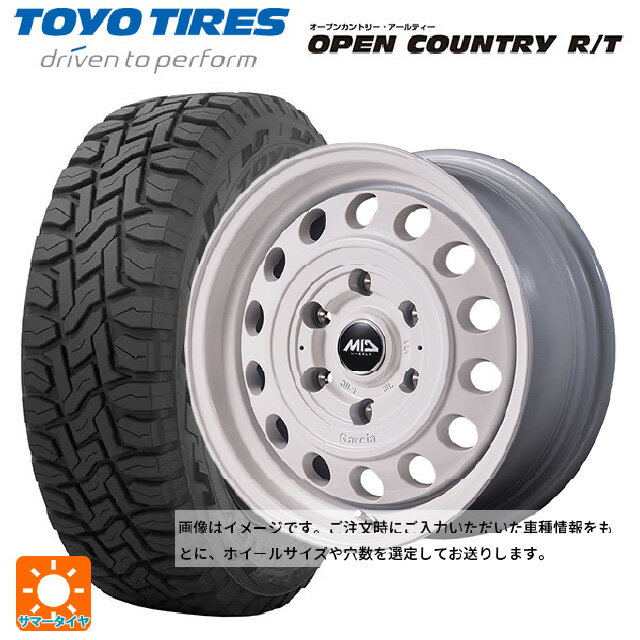 【6/22 20時〜 全品P5倍＆クーポン】155/65R14 75Q トーヨー オープンカントリー RT ブラックレター # エムアイディー ガルシア シスコ タイプ2 オールドイングリッシュホワイト 14-4.5J 国産車用 サマータイヤホイール4本セット
