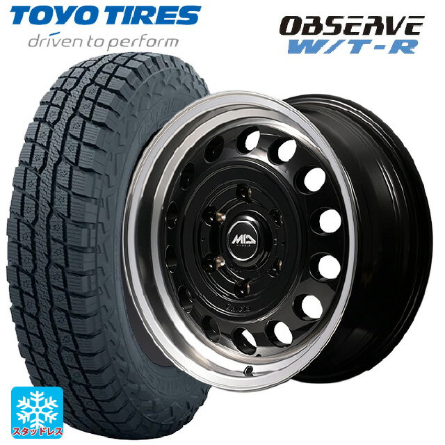 215/65R16 109/107Q トーヨー オブザーブ W/T-R エムアイディー ガルシア シスコ タイプ2 ブラック/リムポリッシュ 16-6.5J 国産車用 スタッドレスタイヤホイール4本セット