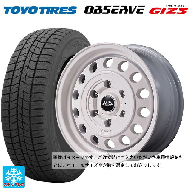 165/55R14 72Q トーヨー オブザーブ ガリットギズ3 エムアイディー ガルシア シスコ タイプ2 オールドイングリッシュホワイト 14-4.5J 国産車用 スタッドレスタイヤホイール4本セット