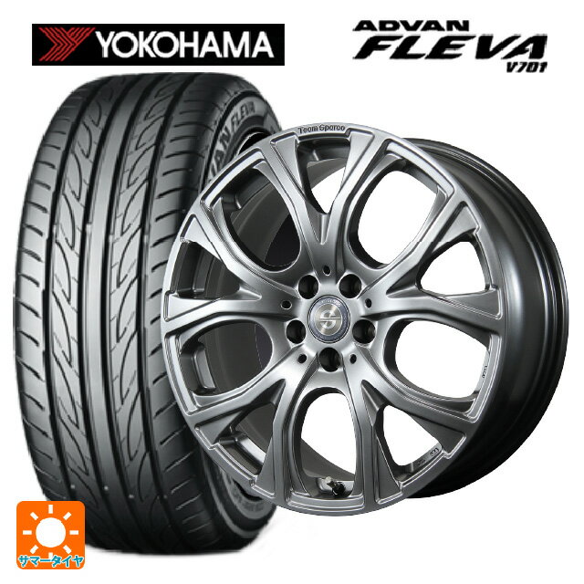 ミニ ミニクーパー(ガソリン車)(F66)用 215/40R18 89W XL ヨコハマ アドバン フレバ V701 正規品 トピー チームスパルコ ヴェネージュ H/MG 新品サマータイヤホイール 4本セット