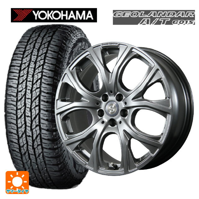 【6/11 1:59迄 全品ポイント5倍】ミニ カントリーマン(U25)用 225/55R18 98H ヨコハマ ジオランダー A/T G015 ブラックレター 正規品 トピー チームスパルコ ヴェネージュ H/MG 新品サマータイヤホイール 4本セット