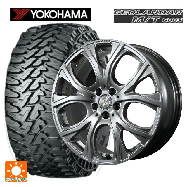 ジープ ラングラー(JL系)用 245/75R17 121/118Q ヨコハマ ジオランダー M/T G003 正規品 トピー チームスパルコ ヴェネージュ H/MG 新品サマータイヤホイール 4本セット