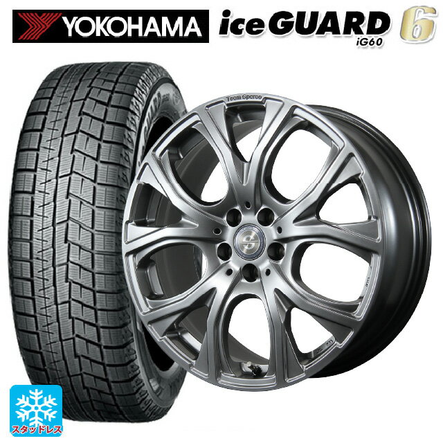 【6/11 1:59迄 全品ポイント5倍】BMW X2(U10)用 225/60R17 99Q ヨコハマ アイスガード6(IG60) # トピー チームスパルコ ヴェネージュ H/MG 新品スタッドレスタイヤホイール 4本セット