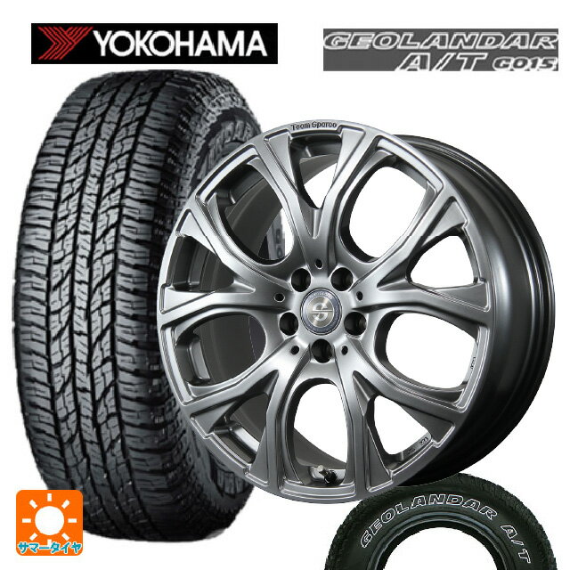 【6/11 1:59迄 全品ポイント5倍】ミニ カントリーマン(U25)用 225/60R17 99T ヨコハマ ジオランダー A/T G015 ホワイトレター 正規品 トピー チームスパルコ ヴェネージュ H/MG 新品サマータイヤホイール 4本セット