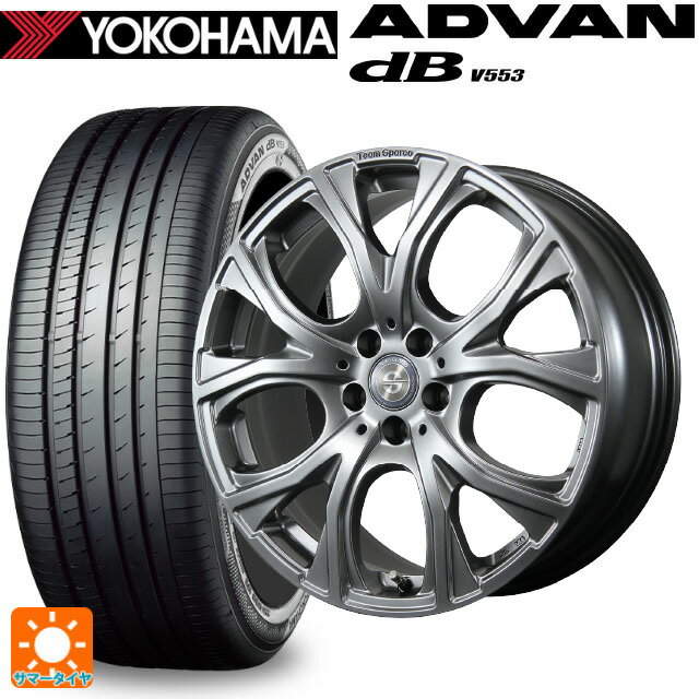 【6/15〜16限定 全品P5倍＆クーポン】ミニ カントリーマン(U25)用 225/55R18 98V ヨコハマ アドバンデシベル V553 正規品 トピー チームスパルコ ヴェネージュ H/MG 新品サマータイヤホイール 4本セット