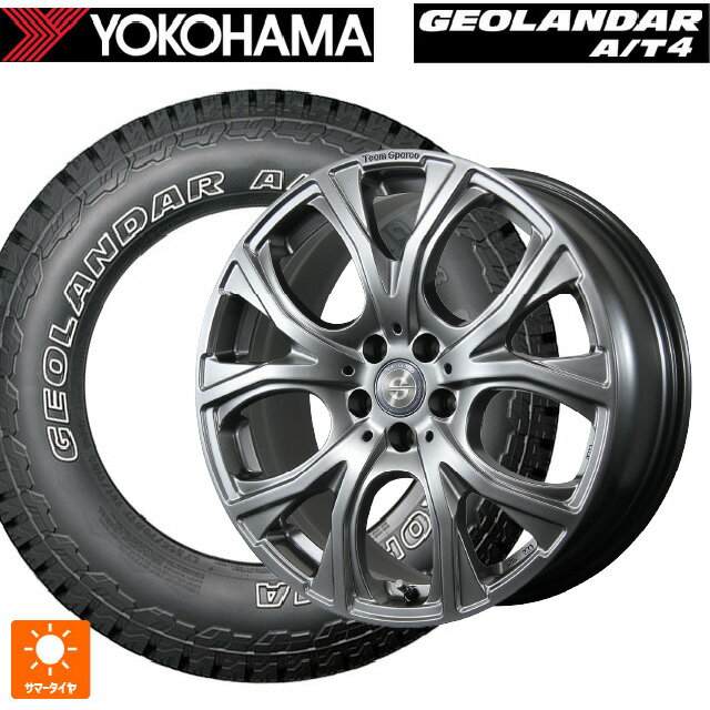 ジープ ラングラー(JL系)用 265/70R17 121/118S ヨコハマ ジオランダー AT4 G018 アウトラインホワイトレター 正規品 トピー チームスパルコ ヴェネージュ H/MG 新品サマータイヤホイール 5本セット