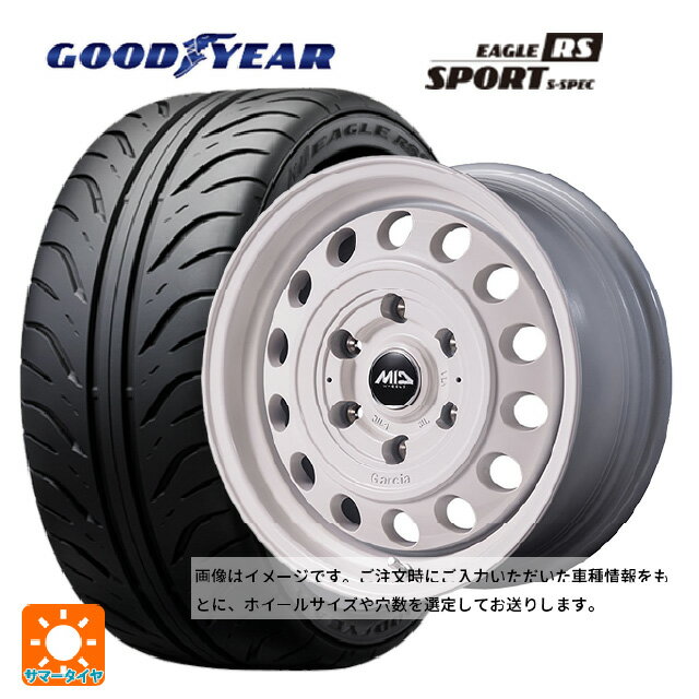 【6/22 20時〜 全品P5倍＆クーポン】165/55R14 72V グッドイヤー イーグル RS スポーツ S-スペック エムアイディー ガルシア シスコ タイプ2 オールドイングリッシュホワイト 14-4.5J 国産車用 サマータイヤホイール4本セット