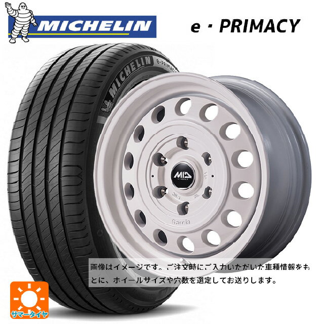【6/15〜16限定 全品P5倍＆クーポン】165/55R15 79V XL ミシュラン Eプライマシー 正規品 エムアイディー ガルシア シスコ タイプ2 オールドイングリッシュホワイト 15-4.5J 国産車用 サマータイヤホイール4本セット