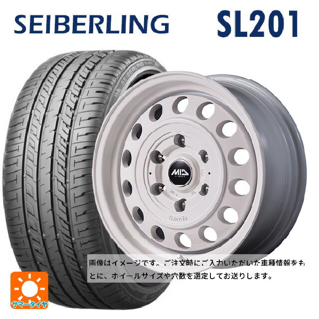 【6/15〜16限定 全品P5倍＆クーポン】165/60R14 75H セイバーリング セイバーリング SL201(ブリヂストン工場生産） エムアイディー ガルシア シスコ タイプ2 オールドイングリッシュホワイト 14-4.5J 国産車用 サマータイヤホイール4本セット