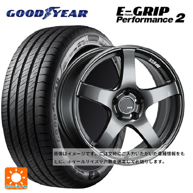 【6/22 20時〜 全品P5倍＆クーポン】215/50R17 95W グッドイヤー エフィシェントグリップ パフォーマンス2 タナベ SSR GT V01 グラファイトガンメタ 17-7J 国産車用 サマータイヤホイール4本セット