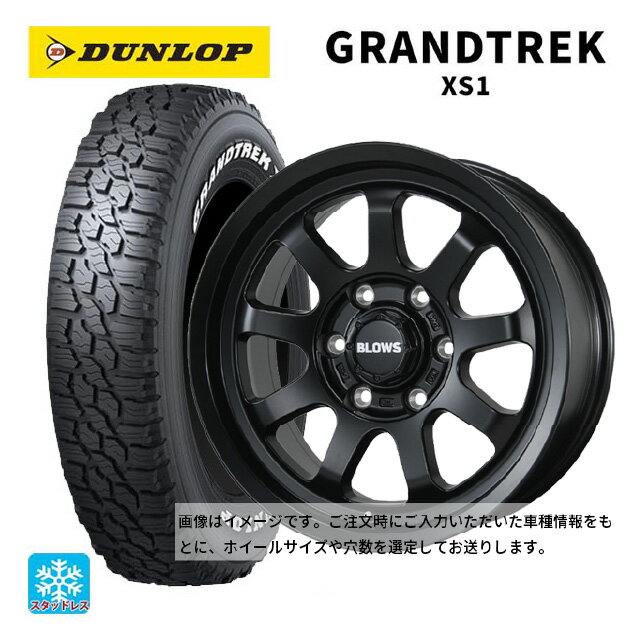 スズキ ジムニー(64系)用 185/85R16 105/103L ダンロップ グラントレックXS1 ホワイトレター # トピー ブロウズ ロブナイン MB 新品スタッドレスタイヤホイール 4本セット