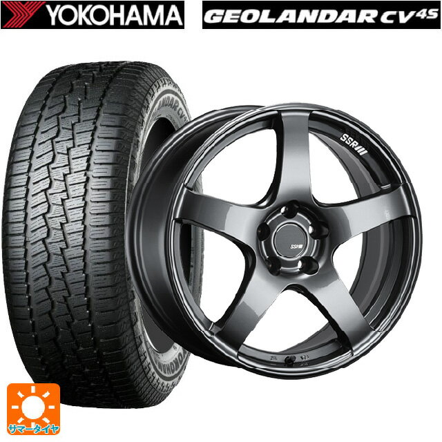 【6/11 1:59迄 全品ポイント5倍】225/55R19 99V ヨコハマ ジオランダー CV G058 正規品 タナベ SSR GT V01 グラファイトガンメタ 19-8.5J 国産車用 サマータイヤホイール4本セット