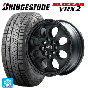 175/65R14 82Q ブリヂストン ブリザック VRX2 正規品 エムアイディー MIDホイールクロス フルマットブラック 14-5J 国産車用 スタッドレスタイヤホイール4本セット