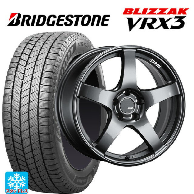 215/45R17 87Q ブリヂストン ブリザック VRX3 正規品 タナベ SSR GT V01 グラファイトガンメタ 17-7J 国産車用 スタッドレスタイヤホイール4本セット