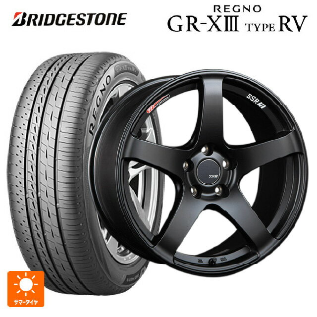 215/55R17 94V ブリヂストン レグノ GR-X3 タイプ RV 正規品 # タナベ SSR GT V01 フラットブラック/レッドライン 17-7J 国産車用 サマータイヤホイール4本セット