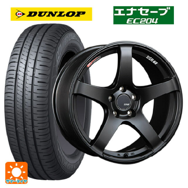 215/45R17 91W ダンロップ エナセーブEC204 タナベ SSR GT V01 フラットブラック/レッドライン 17-7J 国産車用 サマータイヤホイール4本セット