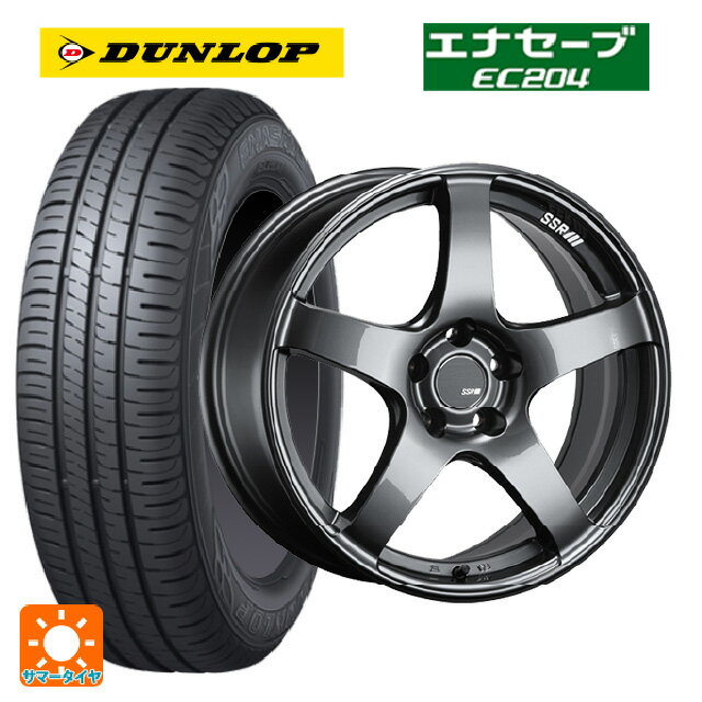 【6/20限定 全品P5倍＆クーポン】215/60R17 96H ダンロップ エナセーブEC204 タナベ SSR GT V01 グラファイトガンメタ 17-7J 国産車用 サマータイヤホイール4本セット