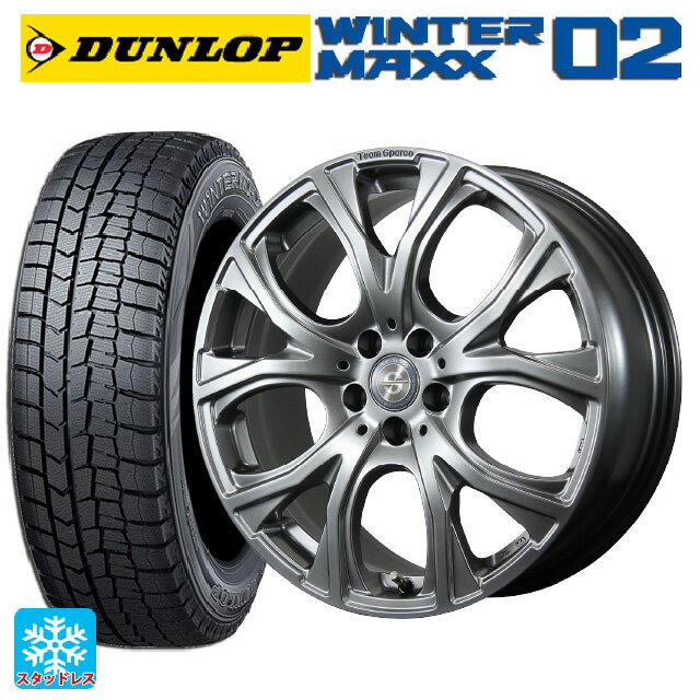 ミニ エースマン(J05)用 225/45R18 91Q ダンロップ ウィンターマックス 02(WM02) トピー チームスパルコ ヴェネージュ H/MG 新品スタッドレスタイヤホイール 4本セット