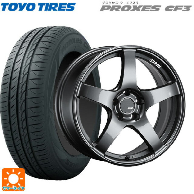 【6/11 1:59迄 全品ポイント5倍】215/45R18 93W トーヨー プロクセス CF3 タナベ SSR GT V01 グラファイトガンメタ 18-8J 国産車用 サマータイヤホイール4本セット