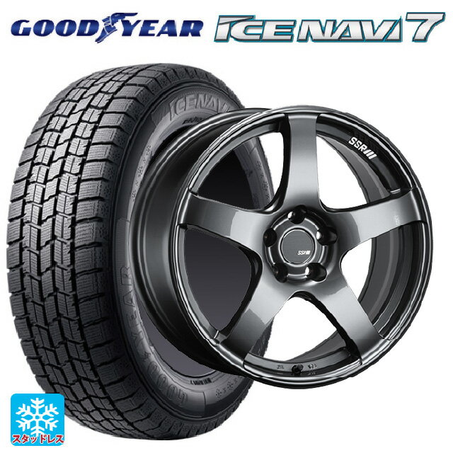 【6/15〜16限定 全品P5倍＆クーポン】225/60R17 99Q グッドイヤー アイスナビ7(数量限定) # タナベ SSR GT V01 グラファイトガンメタ 17-7J 国産車用 スタッドレスタイヤホイール4本セット