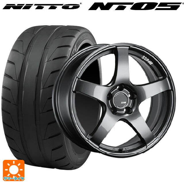 【6/22 20時〜 全品P5倍＆クーポン】245/40R18 97W XL ニットー NT05 タナベ SSR GT V01 グラファイトガンメタ 18-8J 国産車用 サマータイヤホイール4本セット