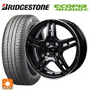 【10/27 10:59迄 全品P5倍&クーポン】165/65R14 79S ブリヂストン エコピア NH200C 正規品 ジャパン三陽 ジェーピースタイル R52 パールブラック/フランジカットポリッシュ 14-4.5J 国産車用 サマータイヤホイール4本セット