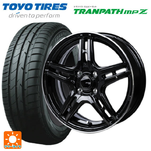 【6/15〜16限定 全品P5倍＆クーポン】175/65R14 82H トーヨー トランパス MPZ ジャパン三陽 ジェーピースタイル R52 パールブラック/フランジカットポリッシュ 14-5J 国産車用 サマータイヤホイール4本セット